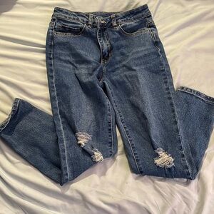 Straight leg jeans